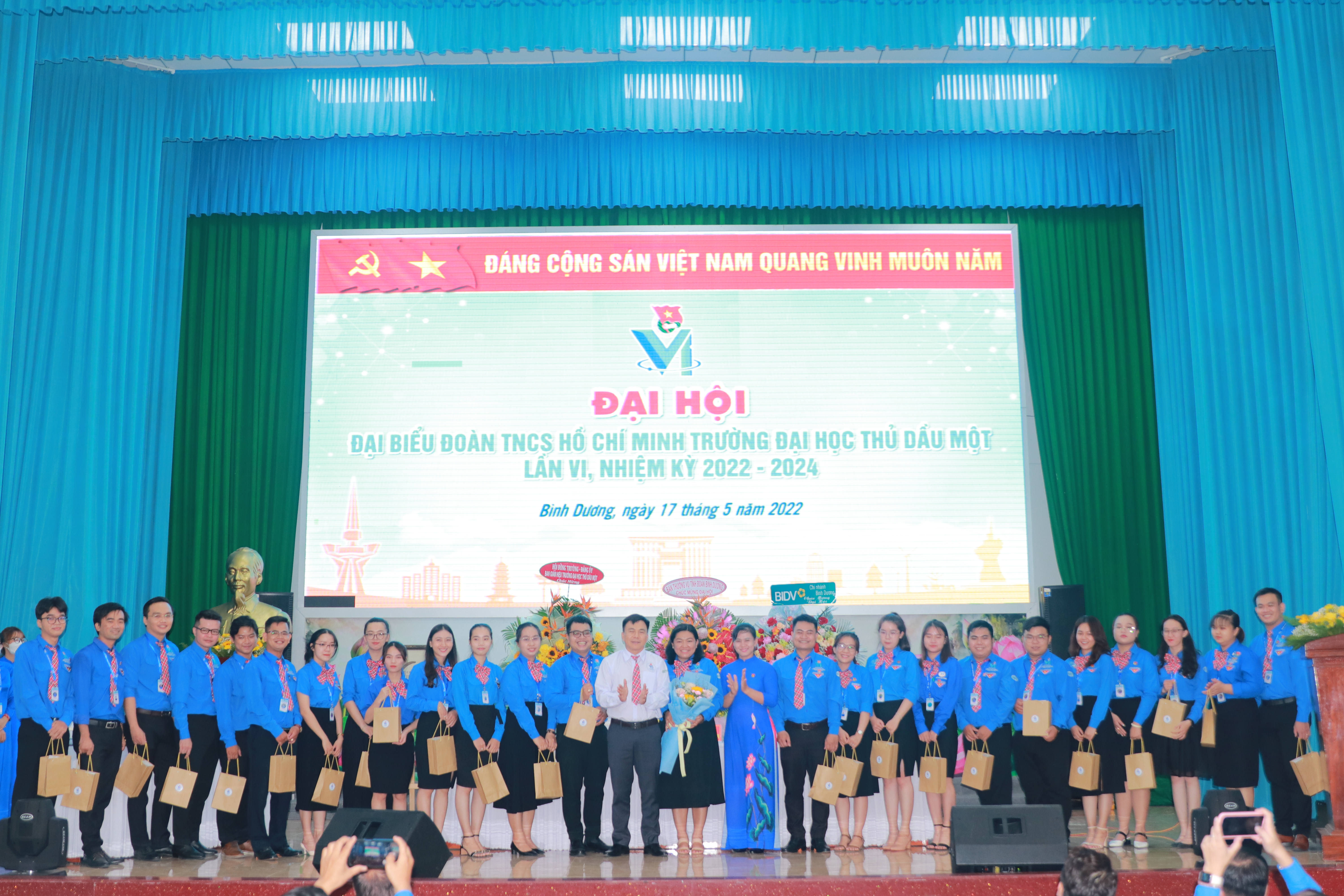 Đại hội Đại biểu Đoàn TNCS Hồ Chí Minh Trường Đại học Thủ Dầu Một lần VI, nhiệm kỳ 2022-2024 diễn ra thành công tốt đẹp