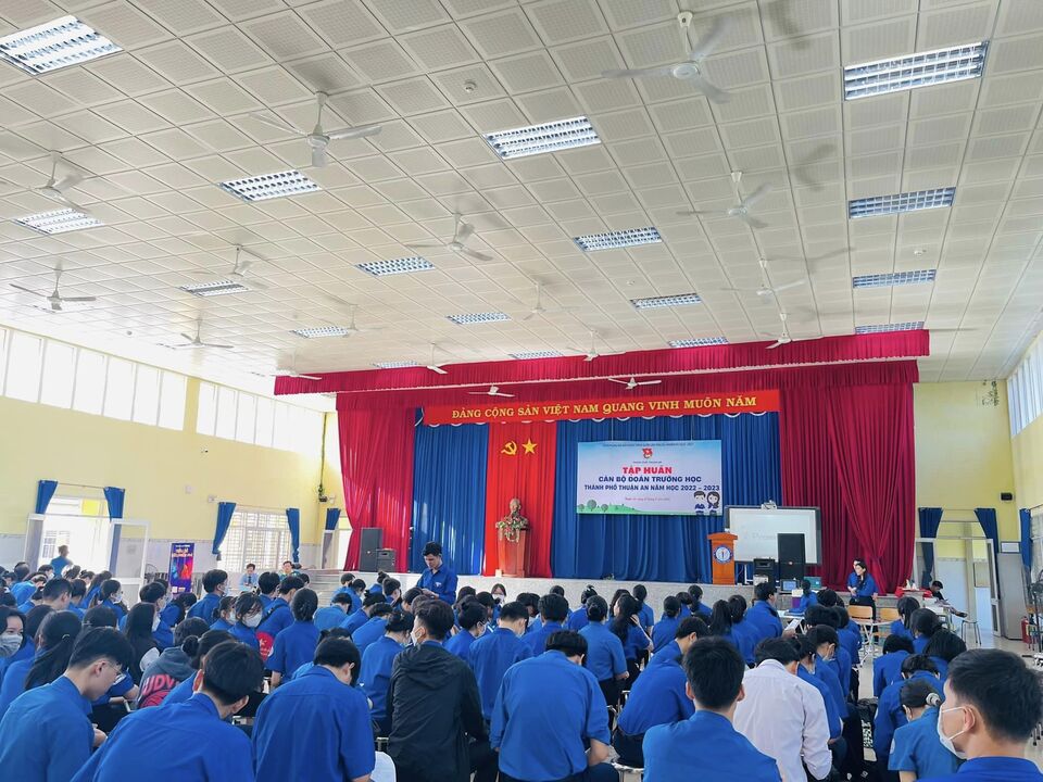 Thuận An: Khai mạc lớp tập huấn cán bộ Đoàn trường học năm học 2022-2023