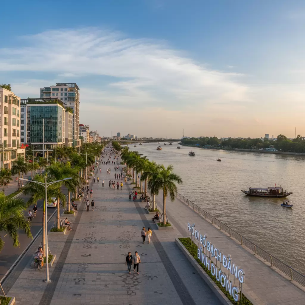 Phố Đi Bộ Bạch Đằng Bình Dương: Nên Đi Khung Giờ Nào Để Ảnh Đẹp Nhất?