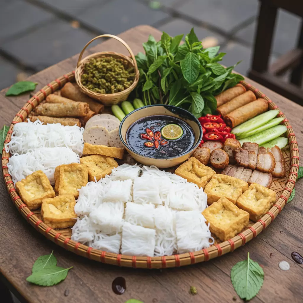 Bún đậu mắm tôm là món ăn khoái khẩu của nhiều bạn sinh viên tại Thủ Dầu Một