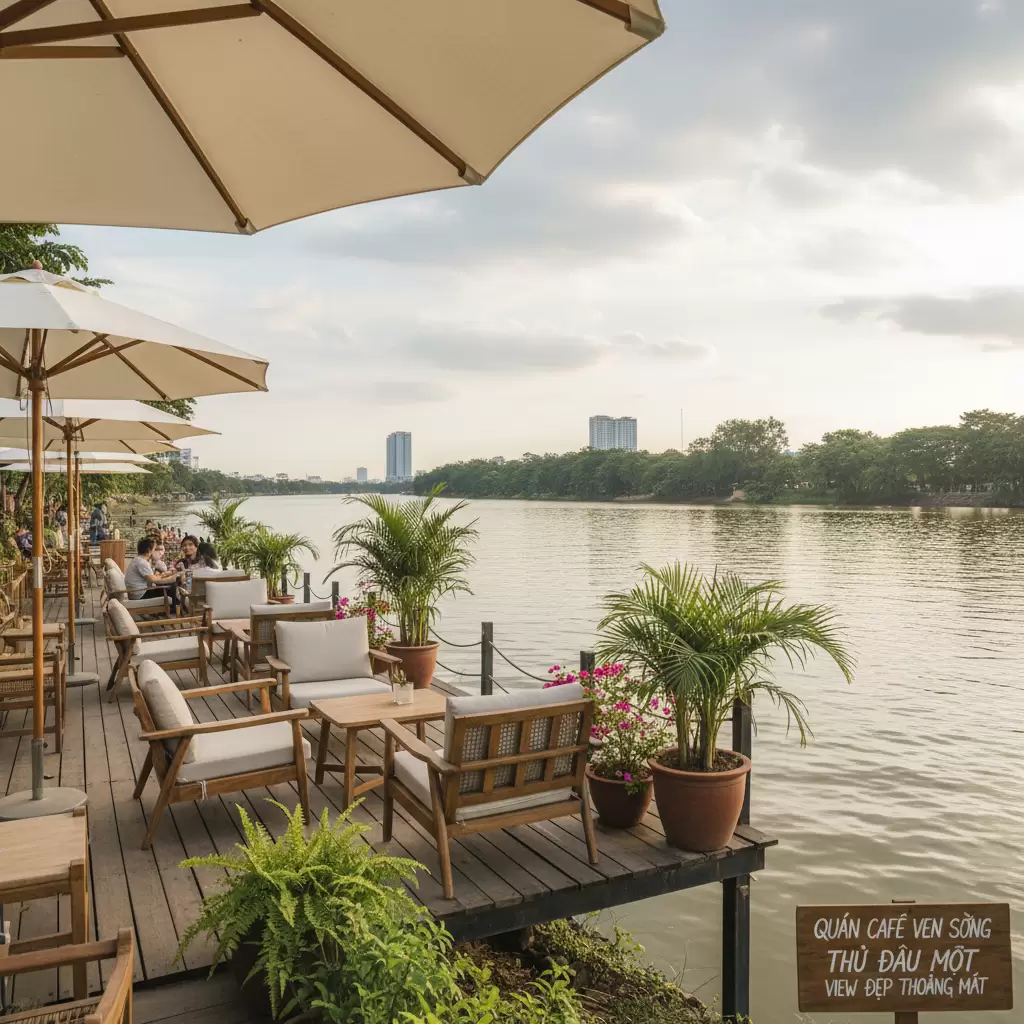 Quán Cafe Chill Ven Sông Ở Thủ Dầu Một: Điểm Hẹn Chiều Cuối Tuần Lý Tưởng