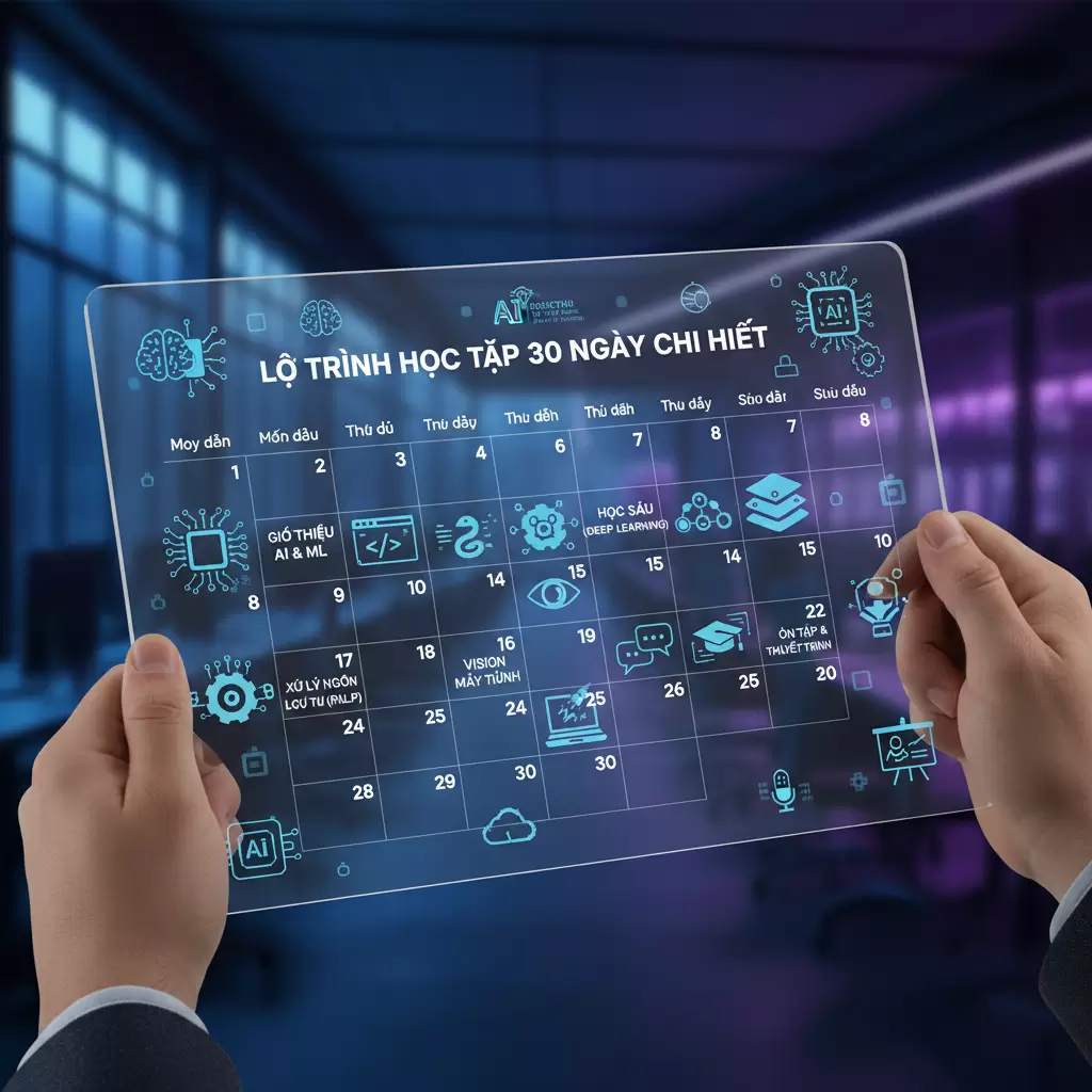 Lộ trình 30 ngày giúp người mới bắt đầu làm chủ AI một cách bài bản và hệ thống