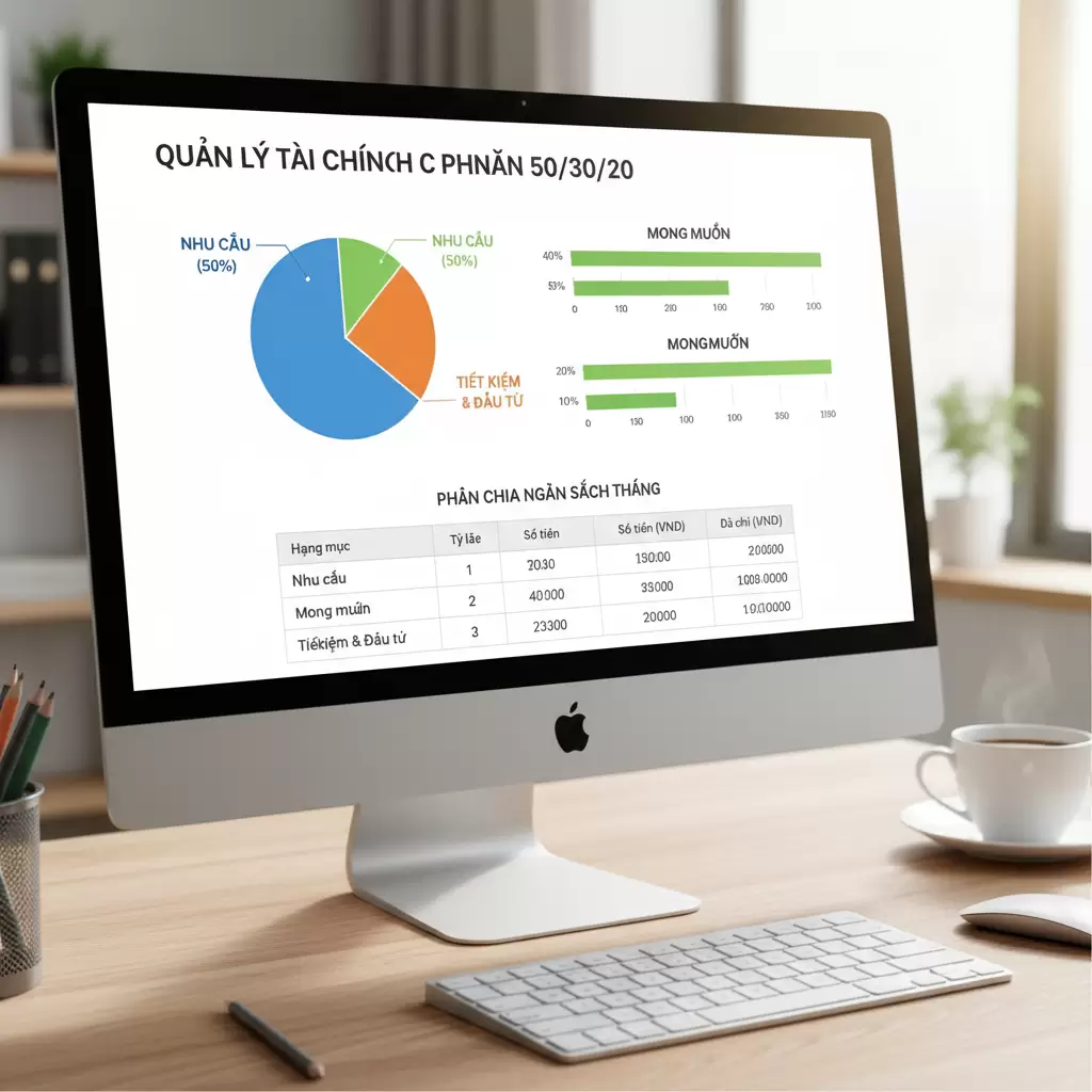 gemini_image_1769834055-1 Áp dụng quy tắc 503020 giúp Gen Z kiểm soát tài chính chặt chẽ hơn